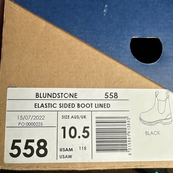 Blundstone 558 Classic Premium Leather Chelsea Boots AU 10.5 Slip On Ankle Boot - Picture 8 of 10